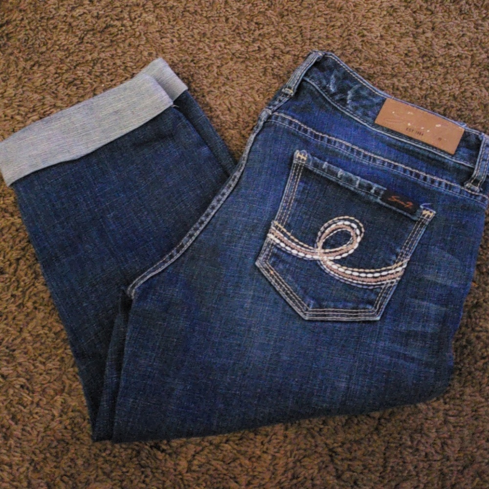 Seven Stretch Cropped Capri Sz 10
